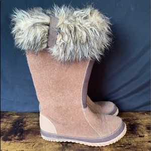Sorel Cozy Faux Fur Knee High Boots